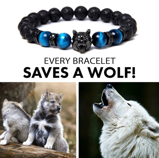 "Save A Wolf" Bracelet