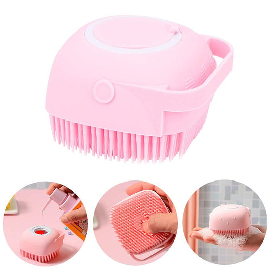 Bath Scrubber With Soap Dispenser
