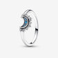 Celestial Sparkling Sun and Moon Ring Set