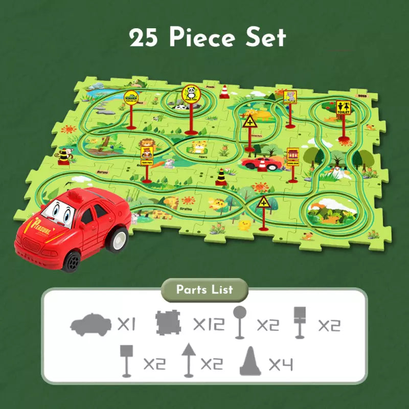 PuzzleRacer™ Kids Car Track Set