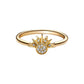 Celestial Sparkling Sun and Moon Ring Set