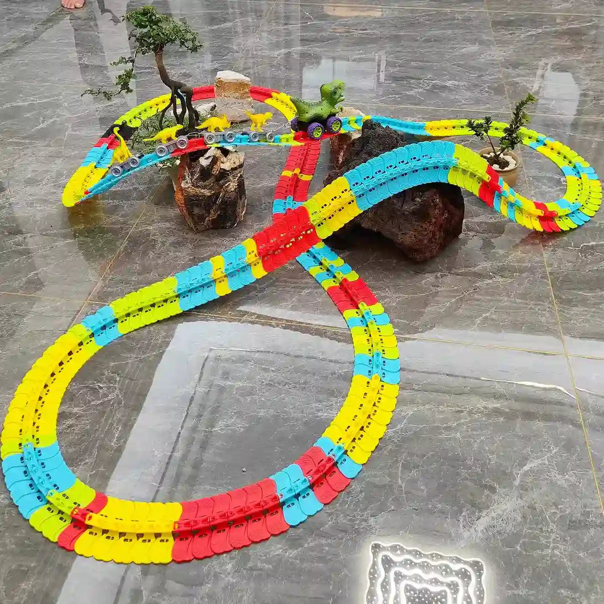 Anti-Gravity Dinosaur Car Track