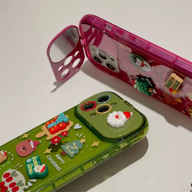 CaseDo™ Christmas Edition Mirror Flip Case for iPhone