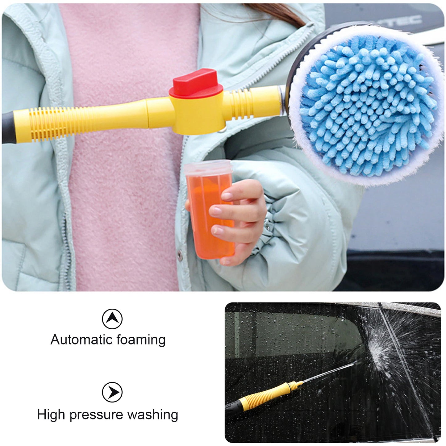 CleanXPro™ New Self-Spinning Car Wash Mop