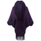 Allison Daley Leopard Fur Collar Shawl