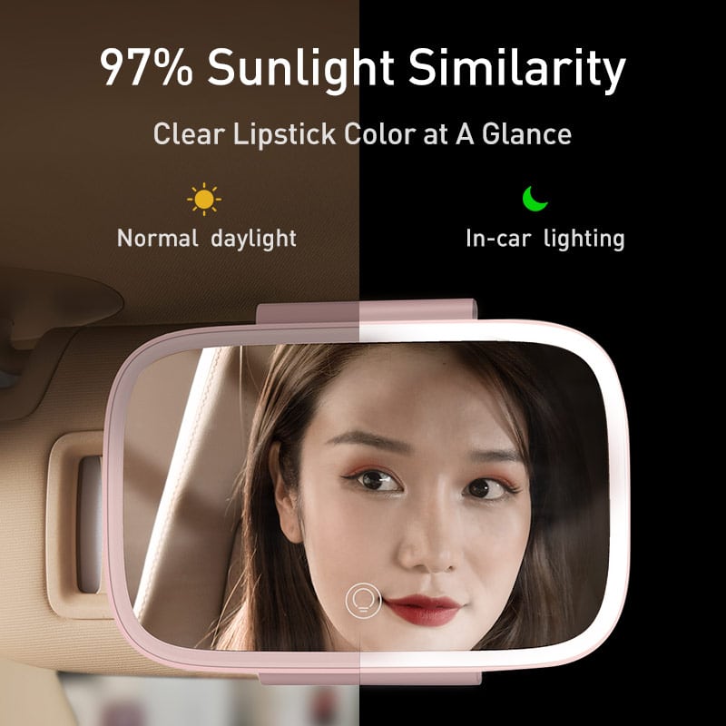 EVSA™ Sunvisor makeup LED light mirror
