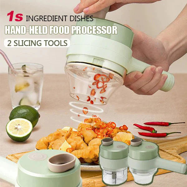 🔥 4 IN 1 HANDHELD ELECTRIC VEGETABLE CUTTER SET