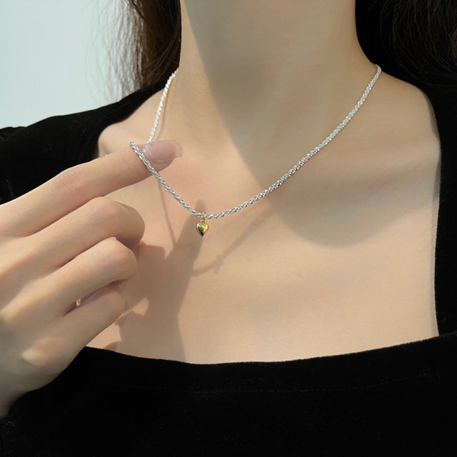 Silver Color Sparkling Clavicle Chain