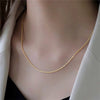 Silver Color Sparkling Clavicle Chain