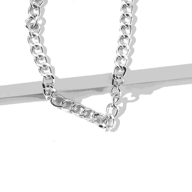 Silver Color Sparkling Clavicle Chain
