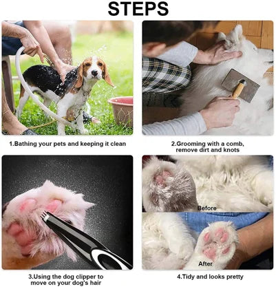 Rechargeable Mini Trimmer Set For Dogs Cats Pets