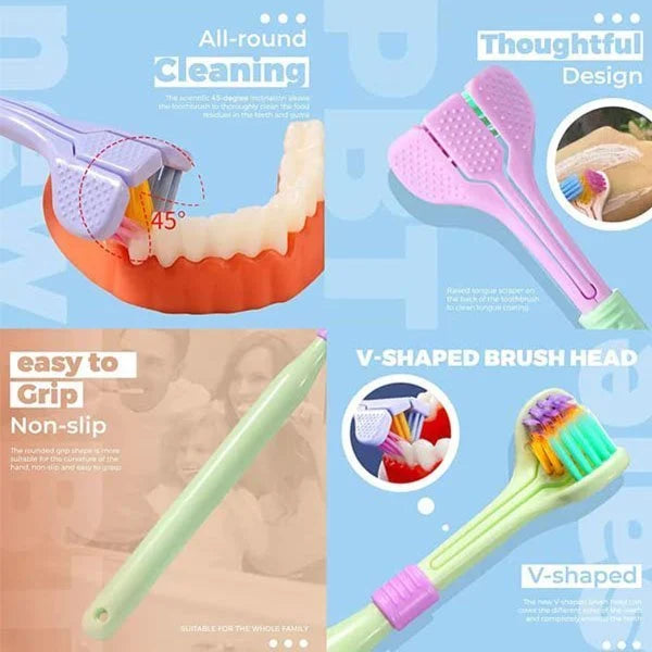 Nano 360° Three Sided Toothbrush