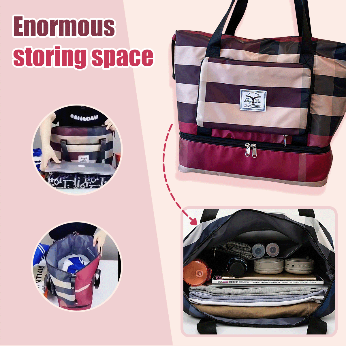 Convertible Purse Travel Bag