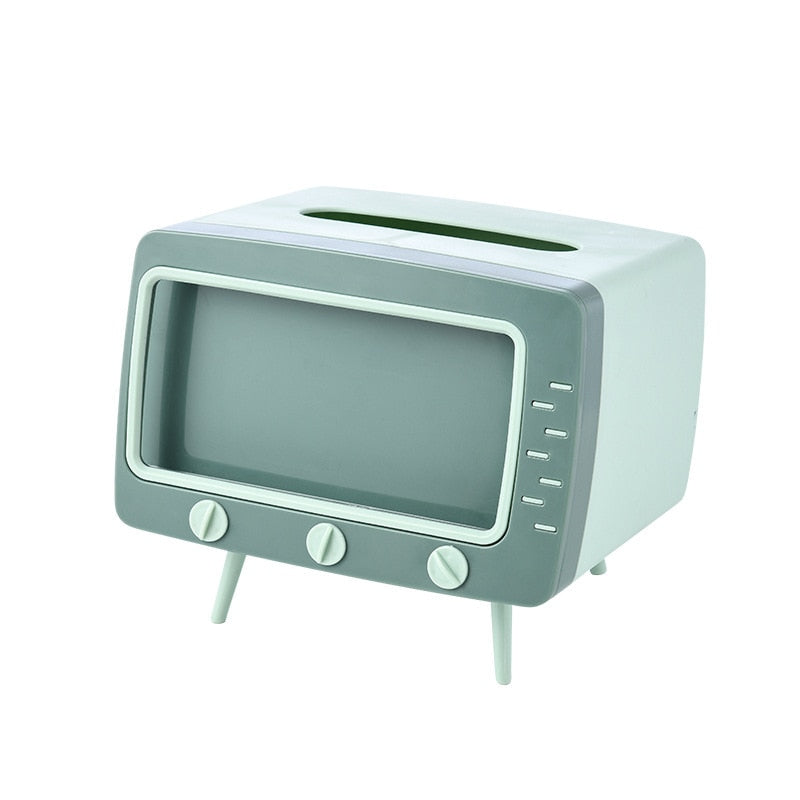 2 In 1 Tv Mobile Stand With Tissue Holde