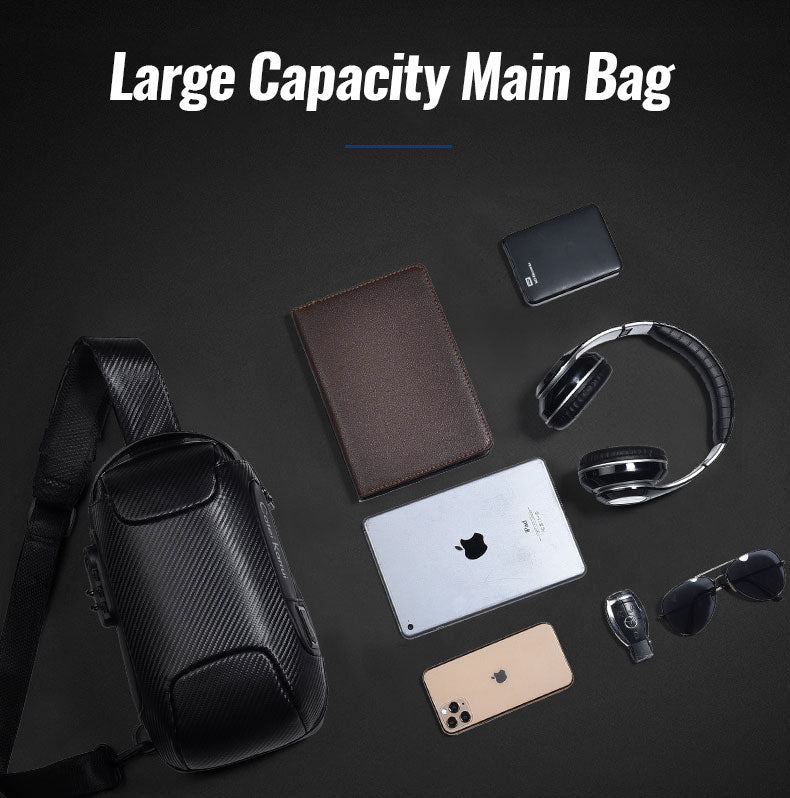 Carbanado™ | New Carbon Brazing Anti-Theft Crossbody Sling Bag