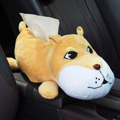 Tissue Box Holder - Plush Dogs
