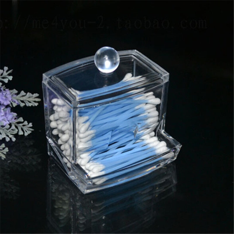 Acrylic Cotton Swabs Storage Box