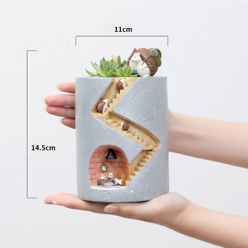 Creative Hedgehog Flower Pot