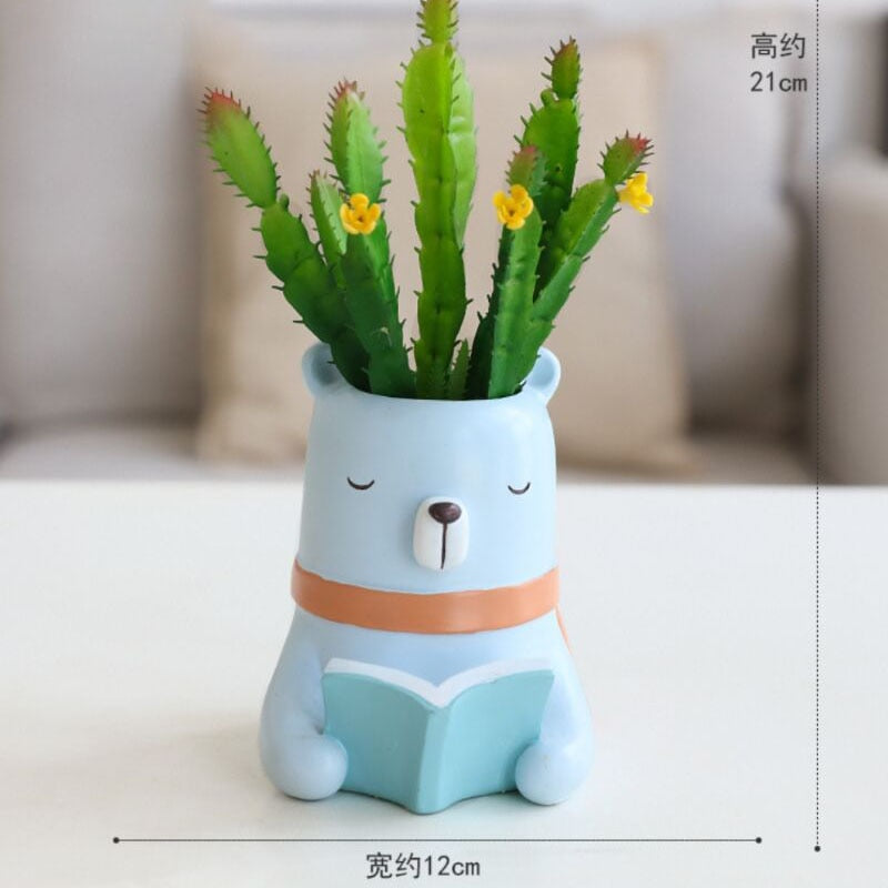 Planter Plus Pen Stand - Creative Pet Animal Design