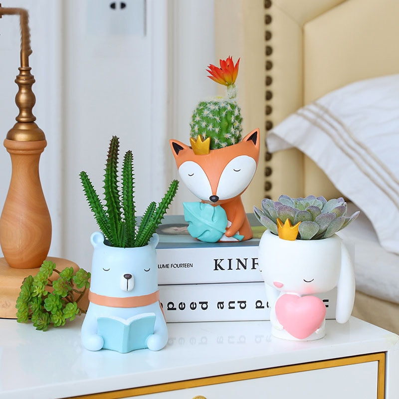 Planter Plus Pen Stand - Creative Pet Animal Design
