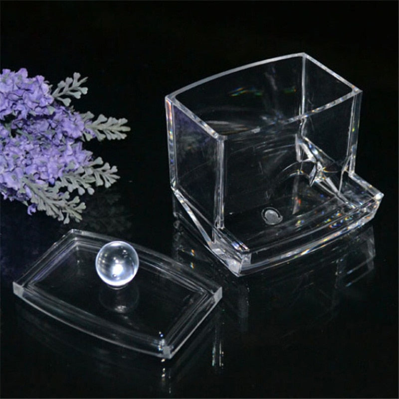 Acrylic Cotton Swabs Storage Box