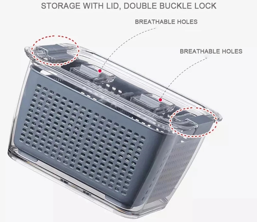 Storage Container With Strainer