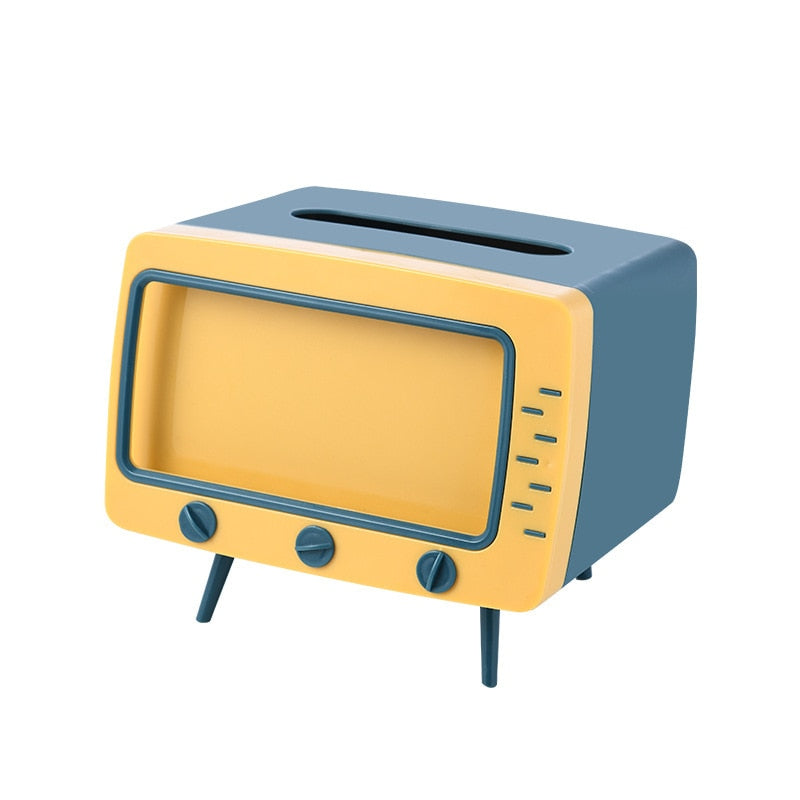 2 In 1 Tv Mobile Stand With Tissue Holde