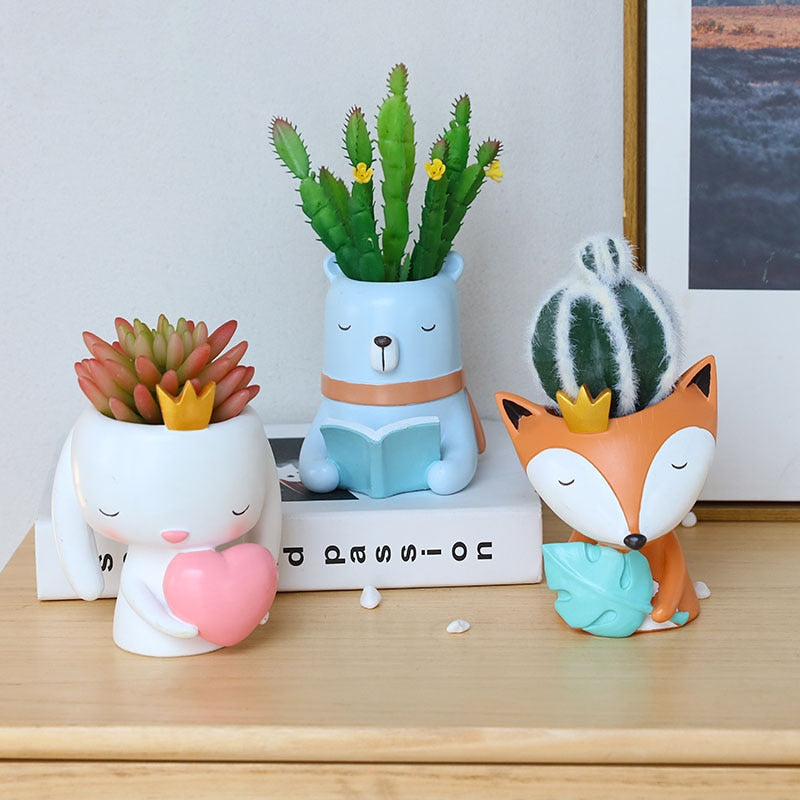 Planter Plus Pen Stand - Creative Pet Animal Design