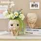 MC Big Eyes Doll Resin Flowerpot