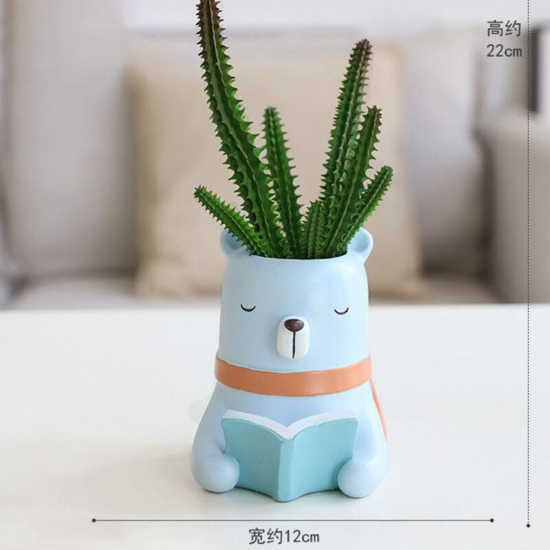 Planter Plus Pen Stand - Creative Pet Animal Design
