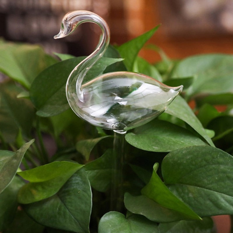 Automatic Self Watering Glass Bird