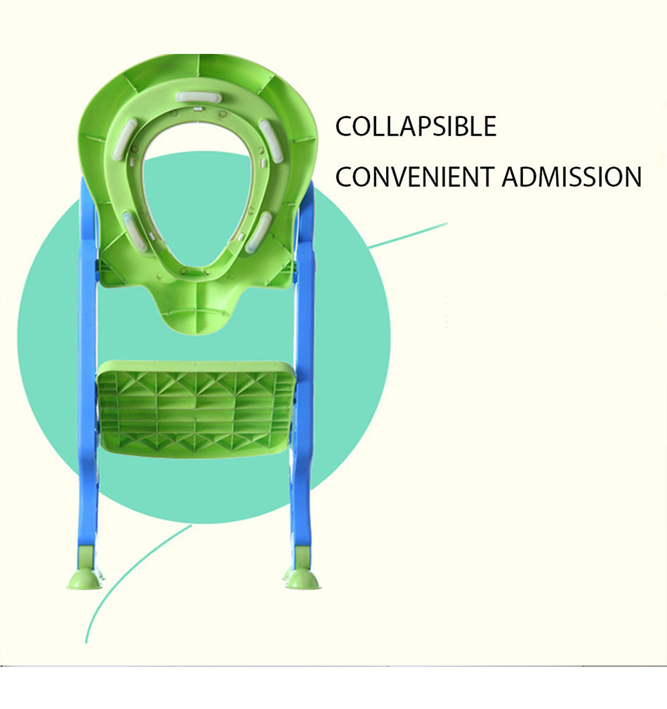 Baby Toilet Seat - Kids - Potty Trainer - Adjustable Ladder
