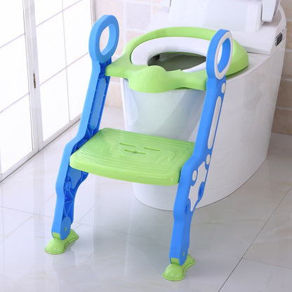 Baby Toilet Seat - Kids - Potty Trainer - Adjustable Ladder