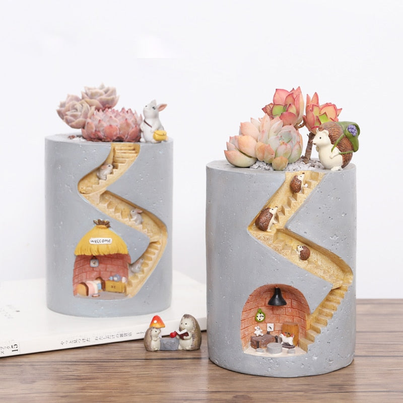 Creative Hedgehog Flower Pot