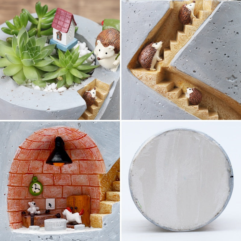 Creative Hedgehog Flower Pot