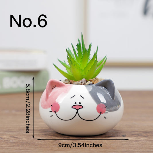 Cute Animal Ceramic Flower Pot