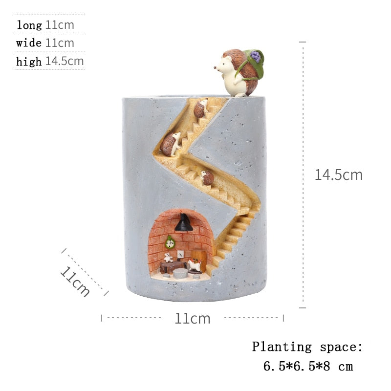 Creative Hedgehog Flower Pot