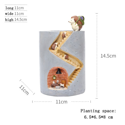Creative Hedgehog Flower Pot