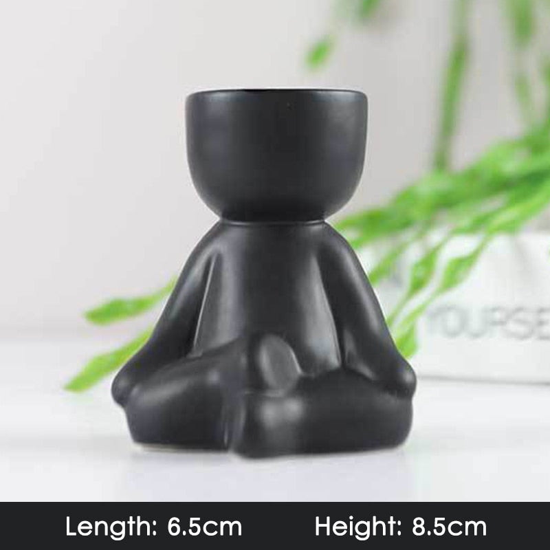 Creative Humanoid Ceramic Flower Pot