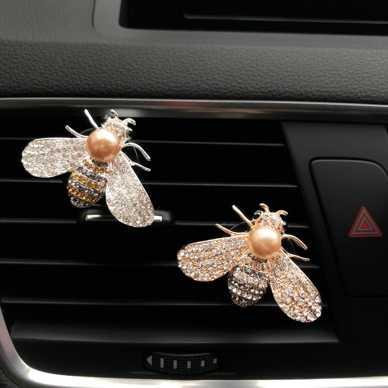 Crystal Diamond Bee for Car Ac Vent