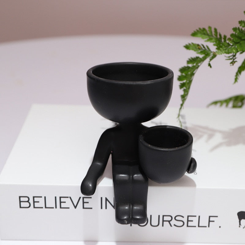 Creative Humanoid Ceramic Flower Pot
