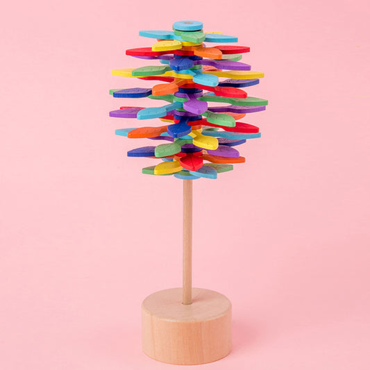 Wooden Lollipop Stress Relief Toy