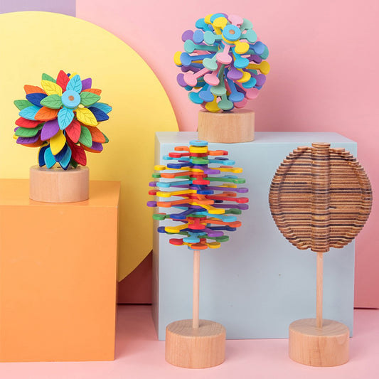 Wooden Lollipop Stress Relief Toy