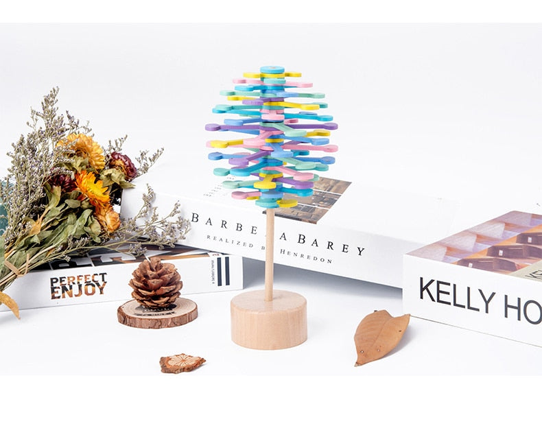 Wooden Lollipop Stress Relief Toy