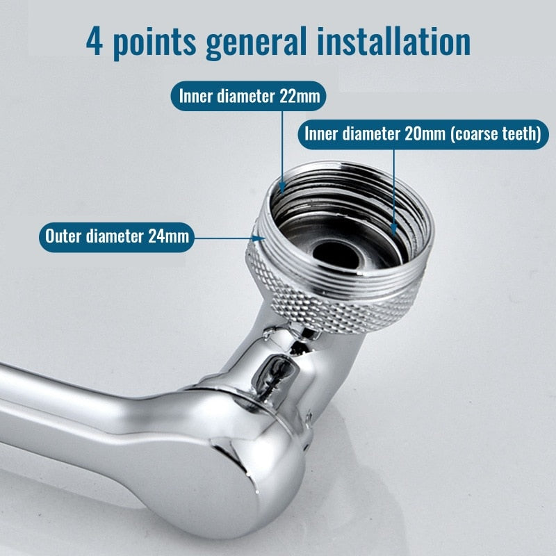 Upgraded 1080° Universal Splash Filter Faucet