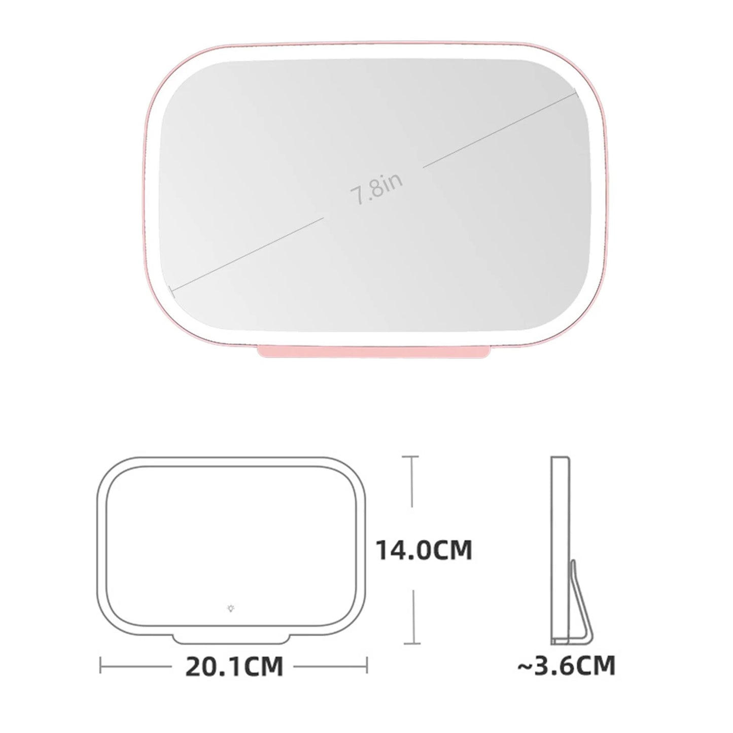 EVSA™ Sunvisor makeup LED light mirror