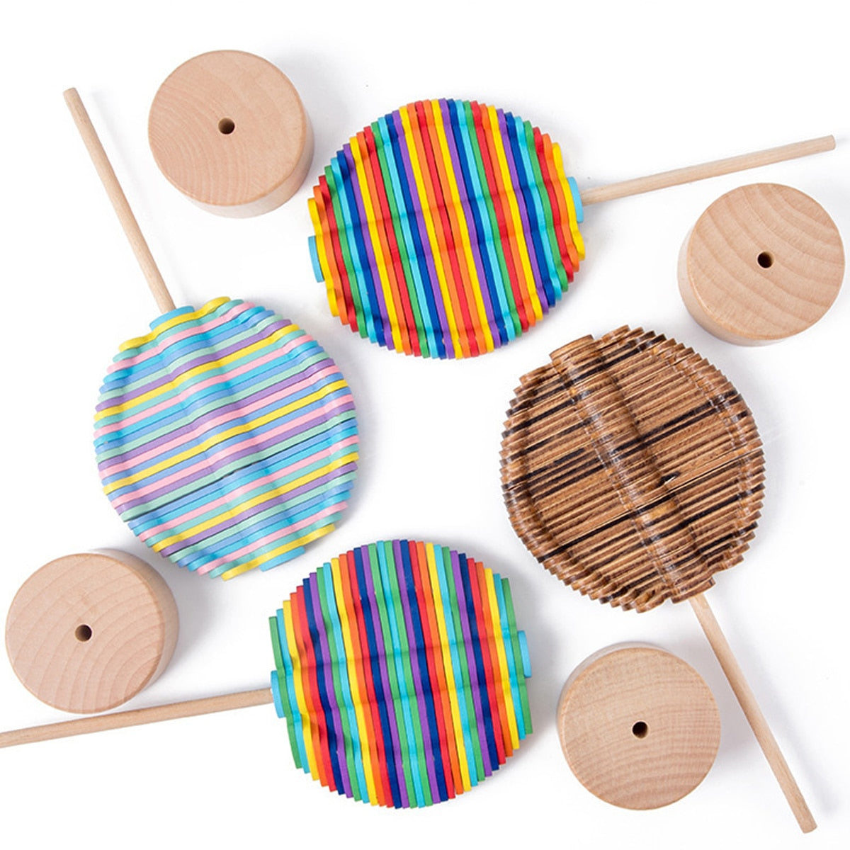 Wooden Lollipop Stress Relief Toy