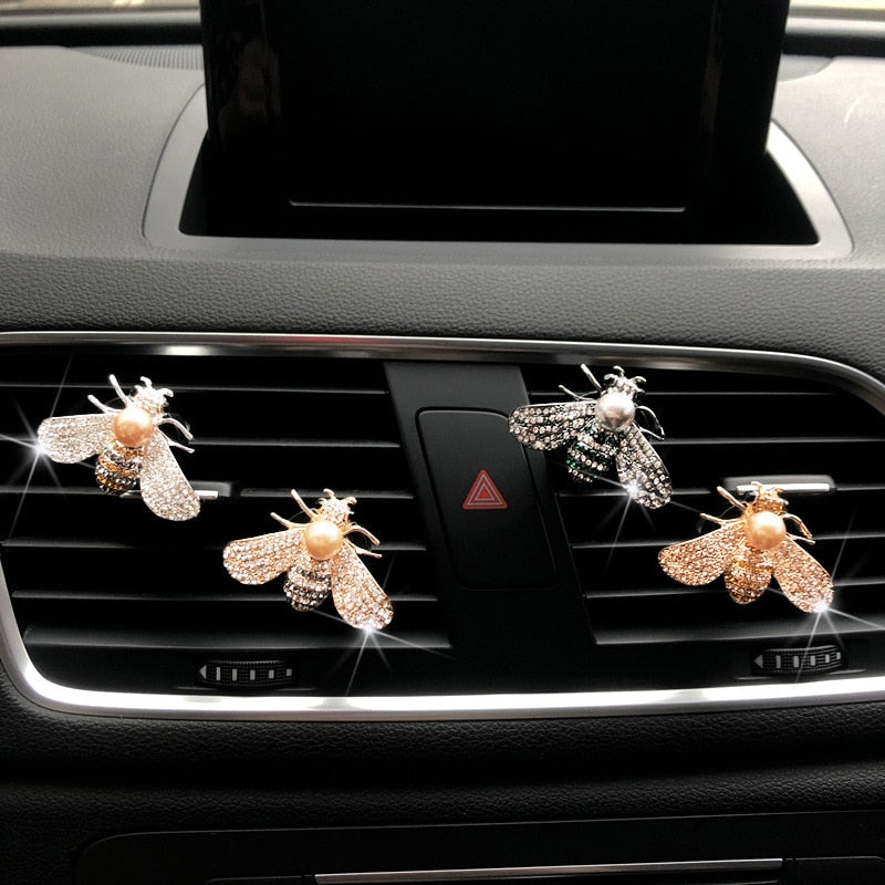 Crystal Diamond Bee for Car Ac Vent