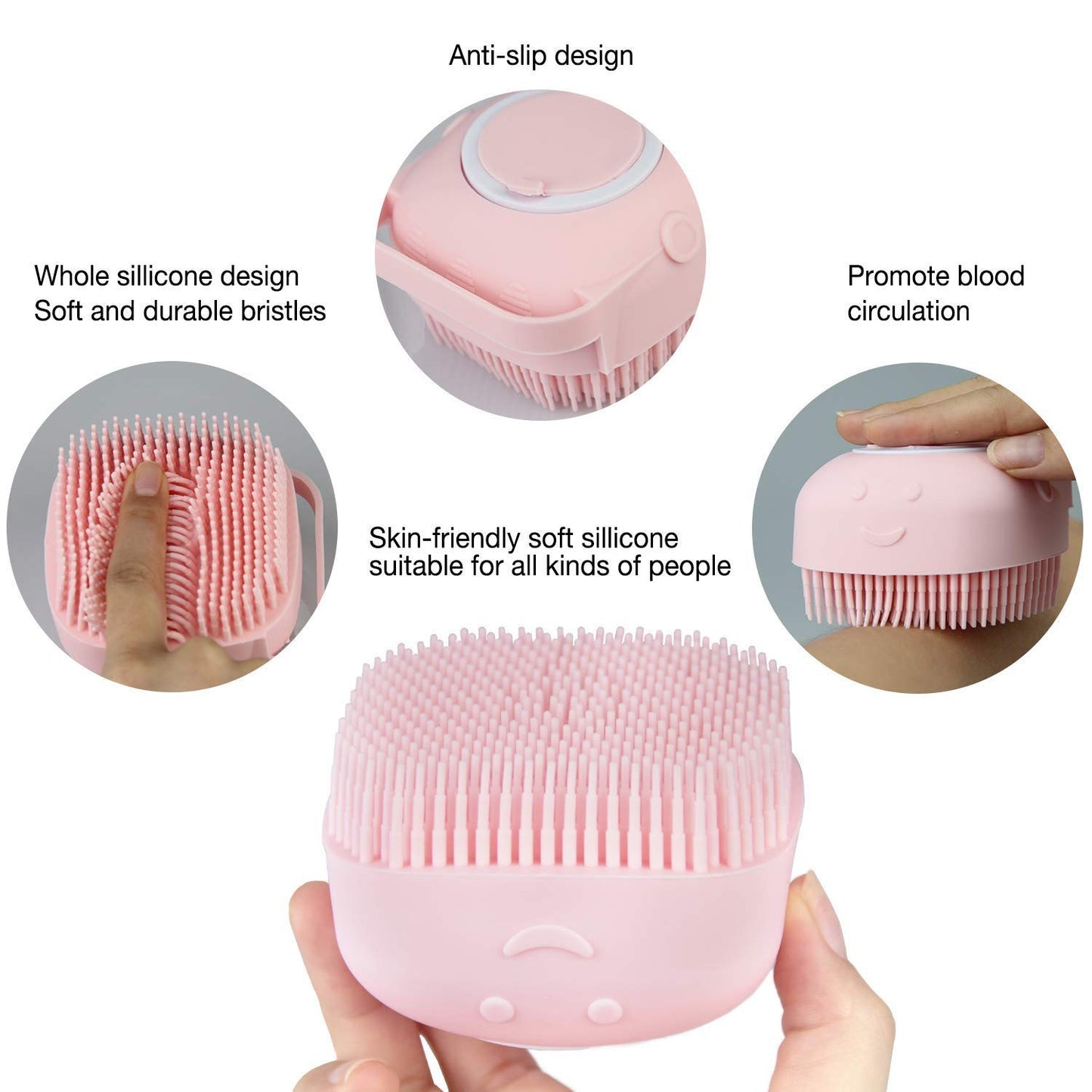 Bath Scrubber With Soap Dispenser
