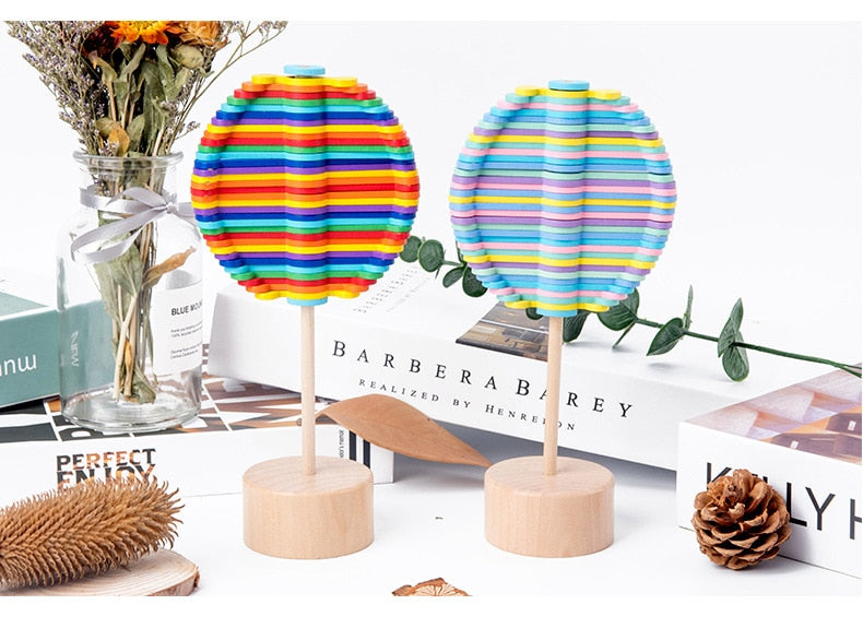 Wooden Lollipop Stress Relief Toy